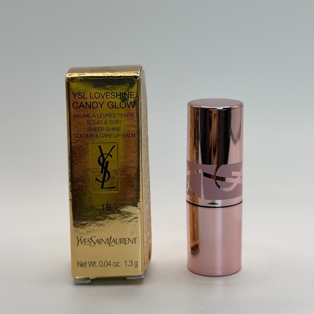 Yves Saint Laurent Loveshine Candy Glow Pink Sheer Shine Lip Balm 1B 0.04oz